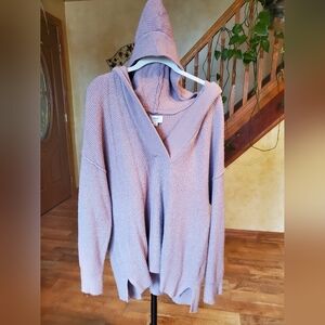 Aeries Women's Pink Hooded Sweater